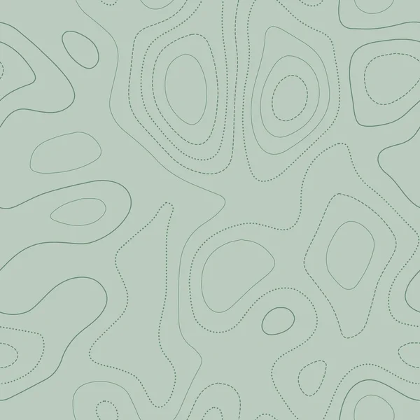 Carte topographique Carte topographique actuelle dans les tons verts design sans couture beau motif carrelable — Image vectorielle