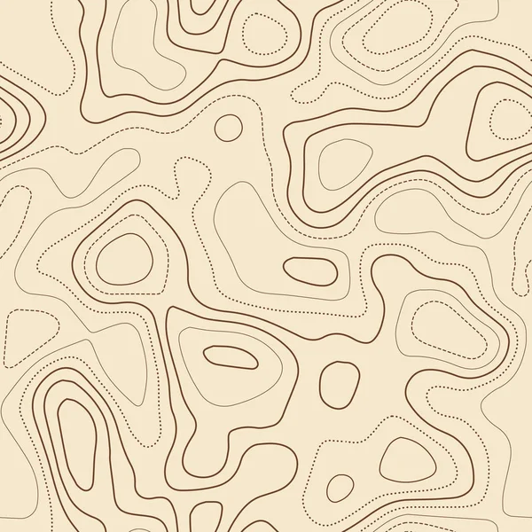 Topografik harita Gerçek topografik harita Dikişli tasarım kalın fayans izolines desen Vektör