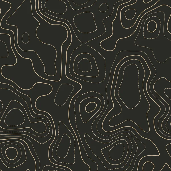 Arazi topografyası Gerçek topografya haritası Dikişsiz tasarım Göz kamaştırıcı fayans izolines deseni