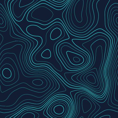 Topographic map background Actual topography map Futuristic seamless design surprising tileable clipart