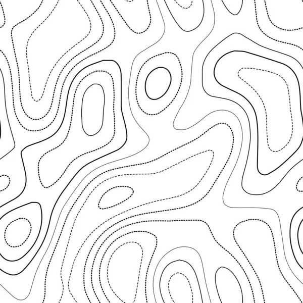 Carte topographique Carte topographique Admirable Design sans couture noir et blanc isolines extra carrelables — Image vectorielle