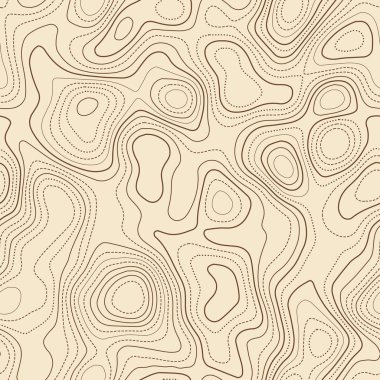 Contour çizgileri Gerçek topografik harita Kusursuz tasarım Taze fayanslanabilir izolinler şablon taşıyıcı