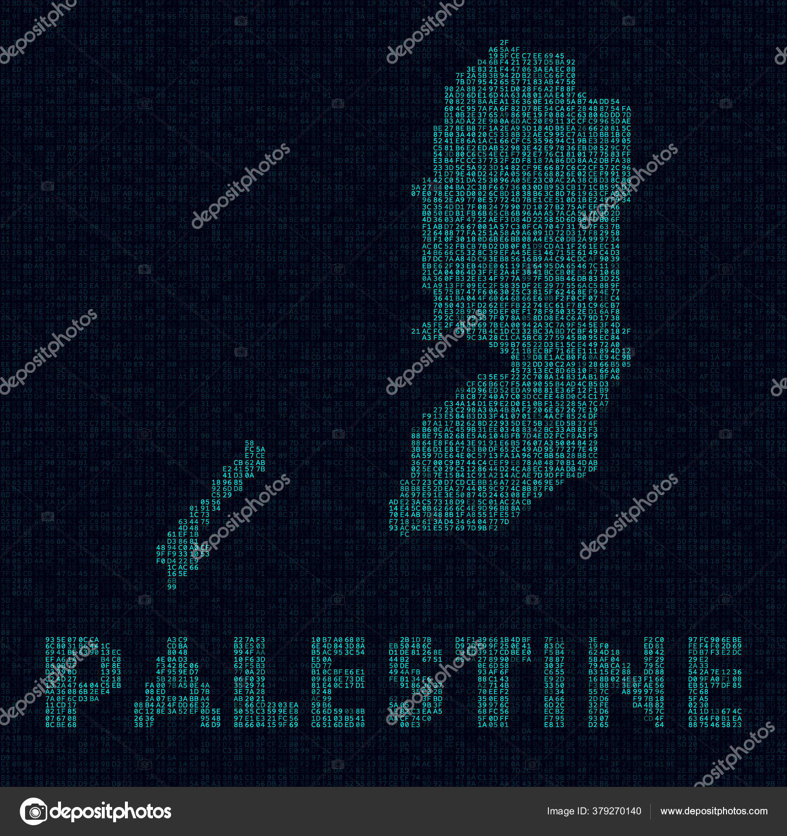 Palestine tech map Country symbol in digital style Cyber map of
