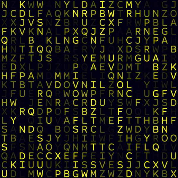 数字封面黄色填充字母背景小尺寸无缝图案漂亮的矢量 — 图库矢量图片