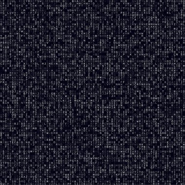 Dijital arkaplan Beyaz alfabetik arkaplan Büyük boyutlu dikişsiz desen Cool vektör