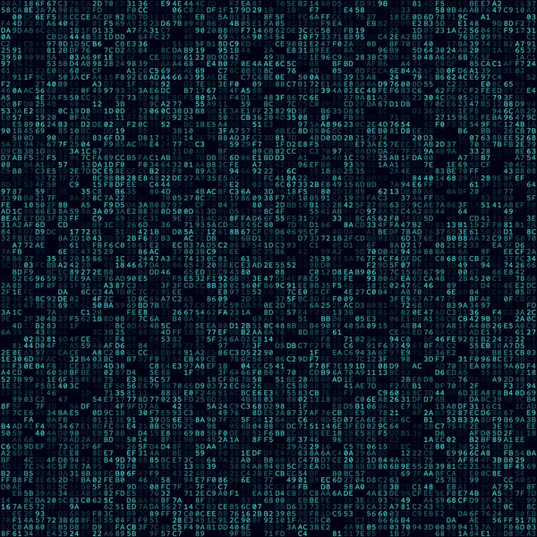 Digitální pozadí Azurová vyplněné hexademické páry pozadí Velká velikost bezešvé vzor Okouzlující — Stockový vektor