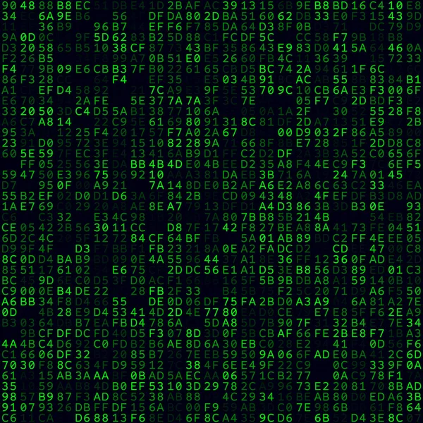 Абстрактні технології Фон Зелений заповнені шістнадцяткові пари фон середнього розміру безшовні — стоковий вектор