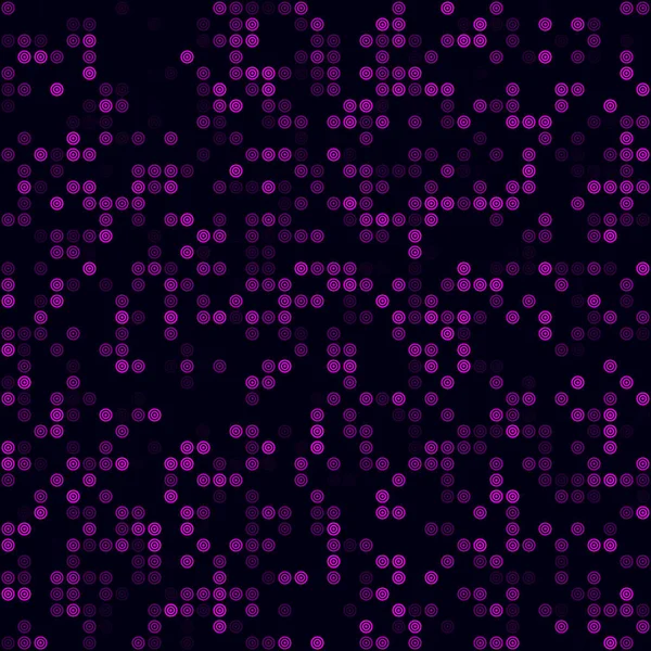 Abstraktní technologie pozadí řídký vzor více kroužků Purpurová barva bezešvé — Stockový vektor
