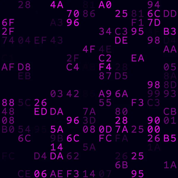 数字背景Magenta稀疏六对背景小尺寸无缝模式 — 图库矢量图片