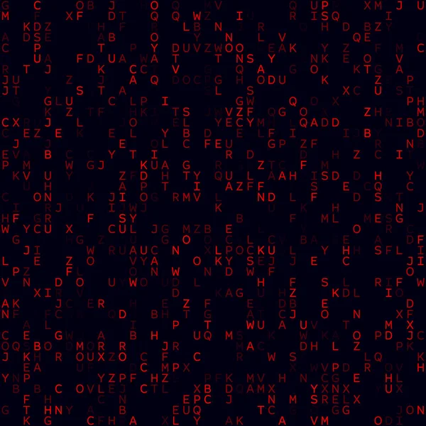 Абстрактный цифровой фон Красный редкий алфавитный фон Среднего размера бесшовный узор — стоковый вектор