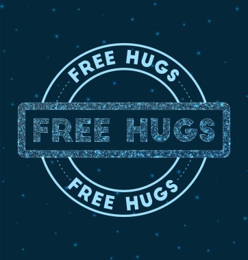 Ücretsiz Sarılma Parlayan Yuvarlak Rozet Ağ Biçimli Geometrik Bedava Sarılma Uzay Vektörü Damgası