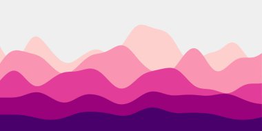 Soyut kırmızı mor tepeler arkaplan renkli dalgalar zarif vektör illüstrasyonu