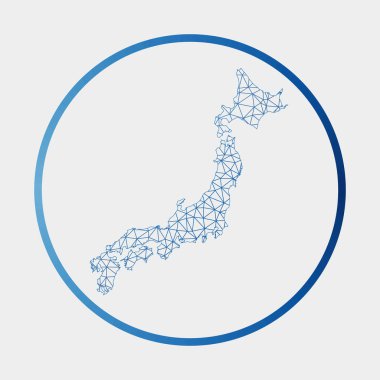 Japonya 'nın Japonya Yuvarlak Ağ haritası gradyan halka teknolojisi İnternet ile imzalandı