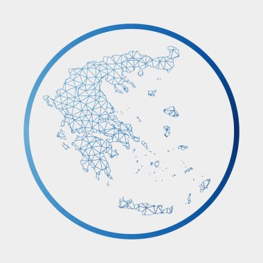 Yunanistan 'ın Yunanistan Yuvarlak Ağ haritası gradyan halka teknolojisi İnternet ile imzaladı