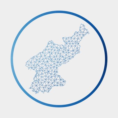 Kuzey Kore 'nin ülke haritası Kuzey Kore' de gradyan halka teknolojisiyle imzalandı