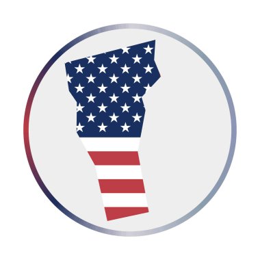 Vermont simge şekli Vermont bayrak işareti ile bayrak renk eğimli halka
