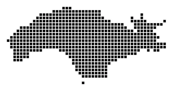 萨莫斯岛边界的萨莫斯岛地图，上面布满了矩形，供你参考。 — 图库矢量图片