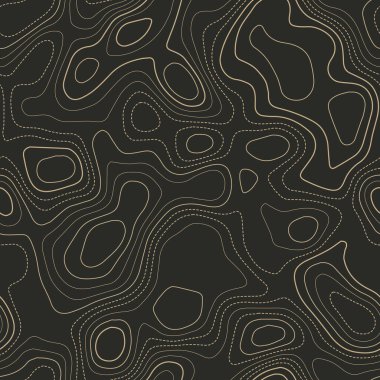 Soyut topoğrafya kusursuz tasarım dramatik döşeme şekilli izolinler desen çizimi