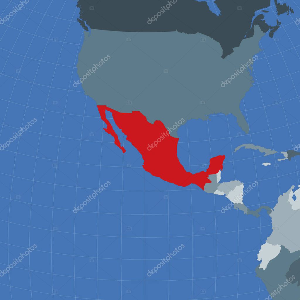 Shape Of The Mexico In Context Of Neighbour Countries Country Highlighted With Red Color On World Map Mexico Map Template Vector Illustration Premium Vector In Adobe Illustrator Ai Ai Shape Of The Mexico In Context Of Neighbour Countries Country Highlighted With Red Color On World Map Mexico Map Template Vector Illustration Premium Vector In Adobe Illustrator Ai Ai