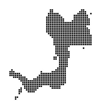 Canouan Haritası Adanın Noktalı Stili Adanın Kenarları Dikdörtgenlerle dolu