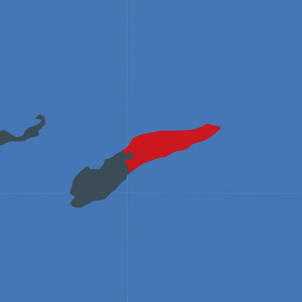 Форма TimorLeste в контексте соседних стран Страна выделена красным цветом на — стоковый вектор