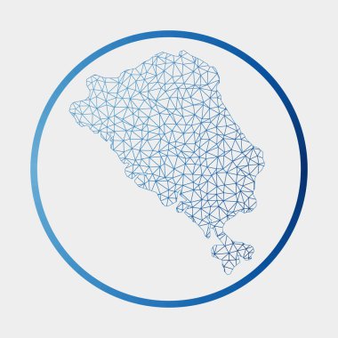 Colon Adası simgesi ada Round Colon Adası 'nın gradyan halka işaretinin Ağ haritası