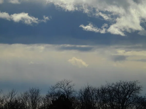 Cielo Con Muchas Nubes — Foto de Stock