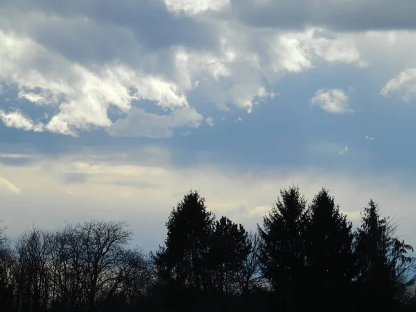 Cielo Con Molte Nuvole — Foto Stock