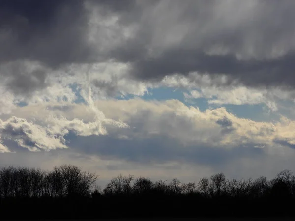 Hemel Met Veel Wolken — Stockfoto