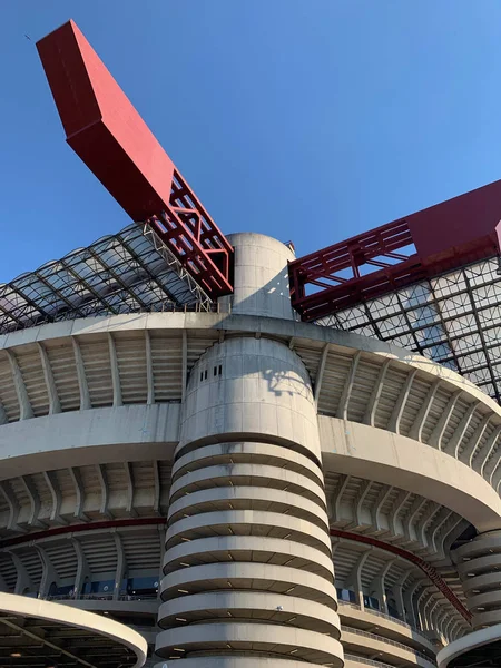 Stadionban Milánóban Külső Nézet Stock Fotó