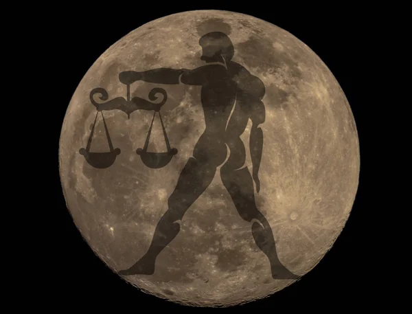 Księżyc Zdjęcie Horoskopy — Zdjęcie stockowe