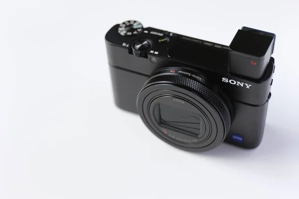 Legnano Włochy Sierpnia 2019 Nowy Model Compact Camera Sony Serii — Zdjęcie stockowe