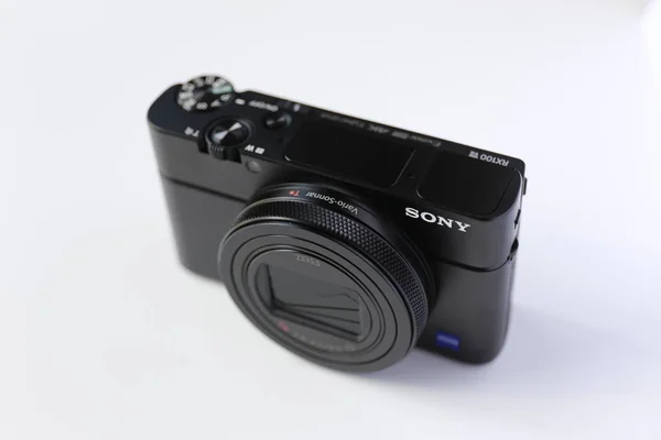 Legnano Włochy Sierpnia 2019 Nowy Model Compact Camera Sony Serii — Zdjęcie stockowe