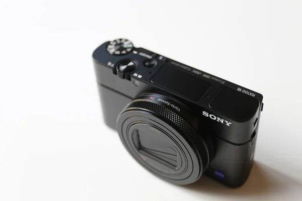 Legnano Włochy Sierpnia 2019 Nowy Model Compact Camera Sony Serii — Zdjęcie stockowe