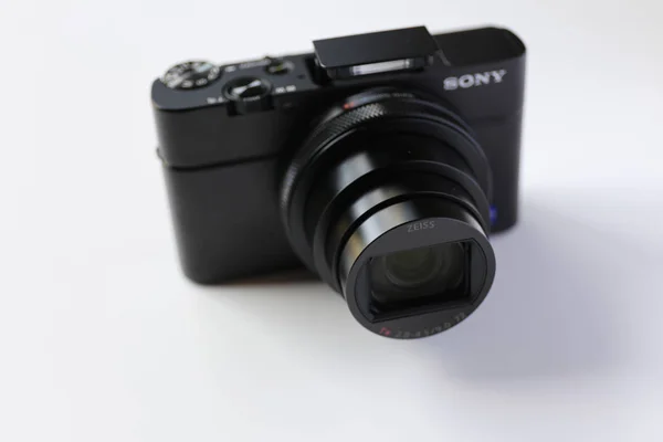 Legnano Włochy Sierpnia 2019 Nowy Model Compact Camera Sony Serii — Zdjęcie stockowe