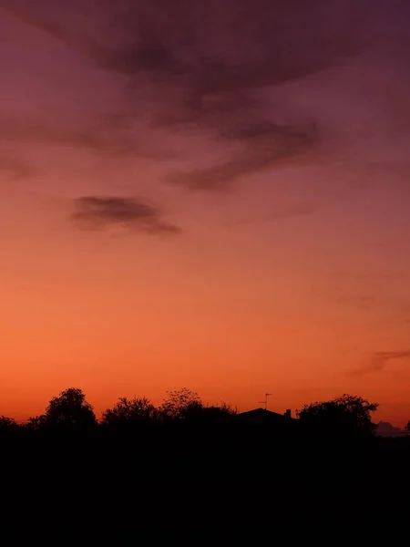 Pôr Sol Parque — Fotografia de Stock