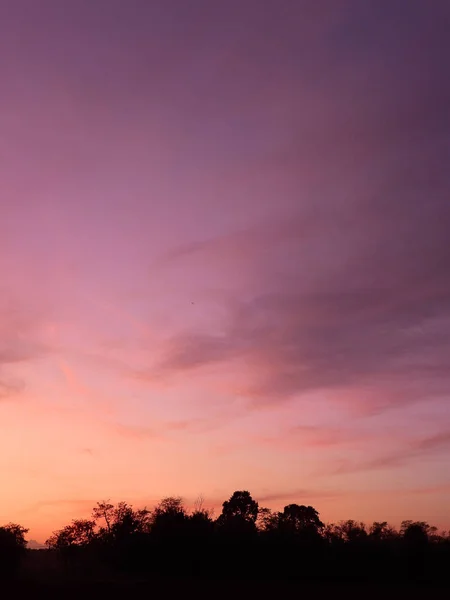 Pôr Sol Parque — Fotografia de Stock