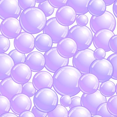 Sabun köpüğü, gerçekçi kabarcıklar arka plan, mor blob duvar kağıdı, vektör çizim ile Seamless modeli