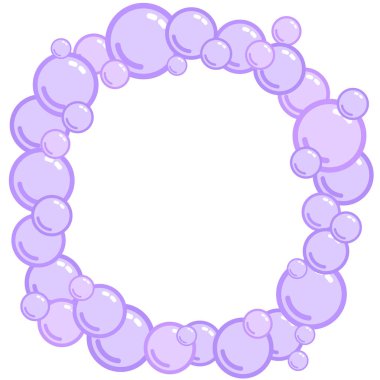 Kare kabarcık, BLOB'ları metinden için yer, sınırlayıcı kutu blister sabun, sınır köpük, vektör