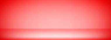 Kırmızı stüdyo sahne duvar kağıdı. Gradyan limbo podyum arka planı. Model, sunum, şablon, ürün sergisi için parlak raf ya da duvar arkaplanı. Soyut kırmızı sahne görüntüsü. Vektör