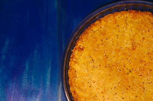 Tarte Viande Deux Croûtes Aux Légumes — Photo