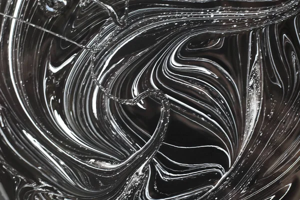 iki renk soyut görüntü karıştırma. Beyaz ve siyah boya dairelerinin dokusu