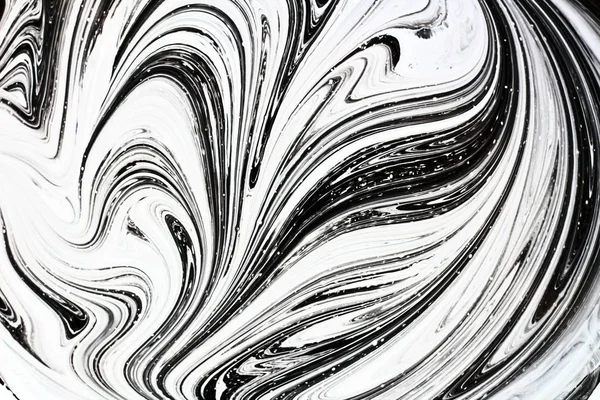 iki renk soyut görüntü karıştırma. Beyaz ve siyah boya dairelerinin dokusu