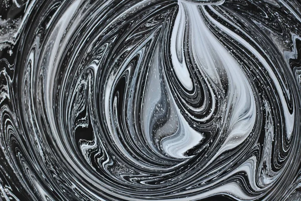 iki renk soyut görüntü karıştırma. Beyaz ve siyah boya dairelerinin dokusu