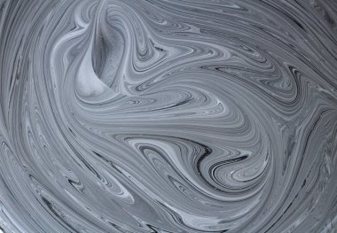 iki renk soyut görüntü karıştırma. Beyaz ve siyah boya dairelerinin dokusu