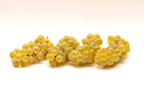 Isolerad gul bukett av druvor på en vit bakgrund — Stockfoto