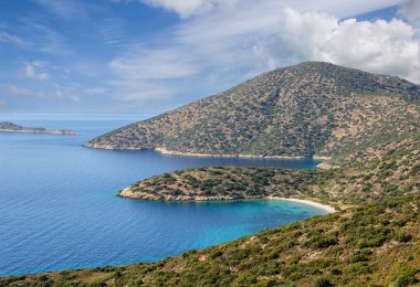 Muhteşem manzara Datça Eyaleti, Muğla, Türkiye.