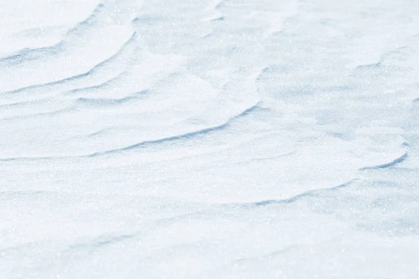 Textura Fondo Nieve Fresca Fondo Invierno Con Copos Nieve Montículos — Foto de Stock