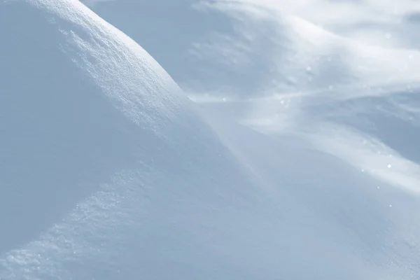 Fresca Texture Sfondo Neve Fondo Invernale Con Fiocchi Neve Cumuli — Foto Stock