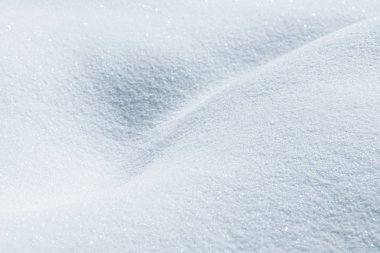 Taze kar arka plan doku. Kış kar taneleri ve kar höyükler arka plan. Kar topaklar.